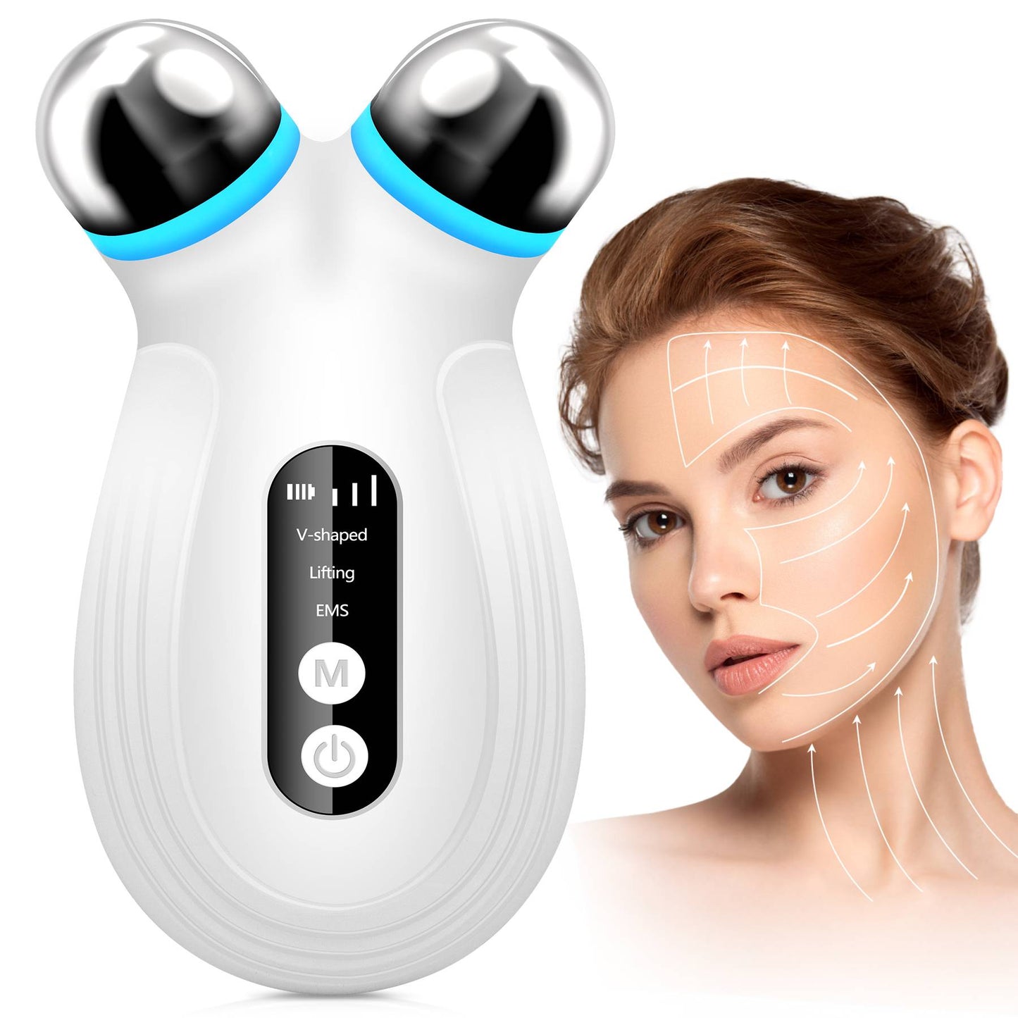 Anti Aging And Wrinkles Microcurrent Facial Device, Boost Skin Care Absorption
